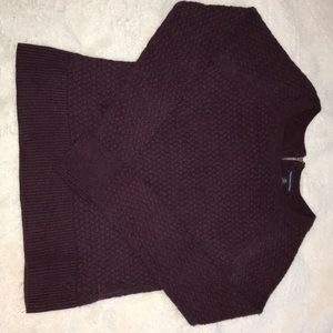 American Eagle maroon knit sweater
